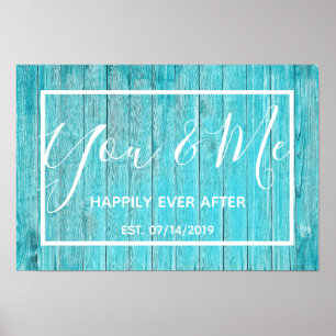 Poster Praia bonito BeachyYou & mim Housewarming