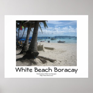 Poster Praia branca Boracay
