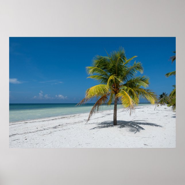 Poster Praia Cayo Blanco em Cuba (Frente)
