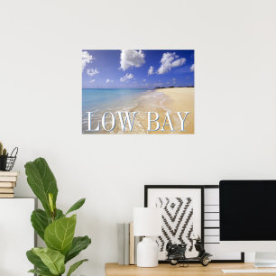 Poster Praia da Baía Baixa, Barbuda, Antígua