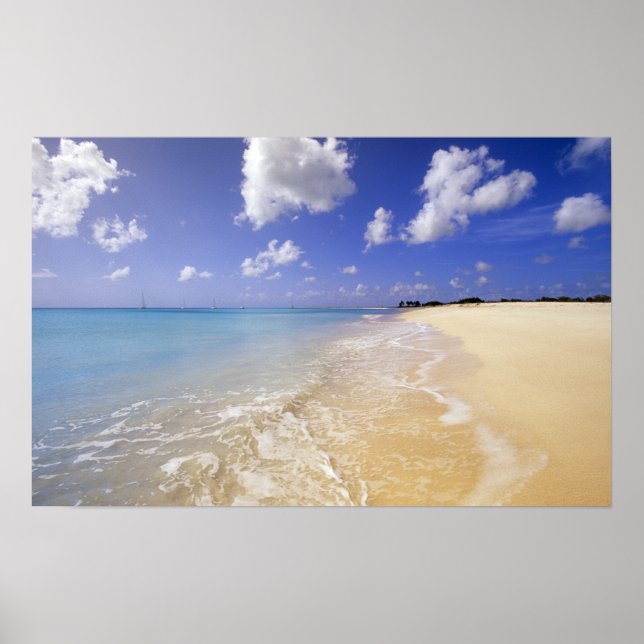 Pôster Praia da Baía Baixa, Barbuda, Antígua (Frente)