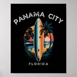 Poster Praia da Cidade do Panamá Flórida Homens Mulheres