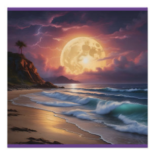 Pôster Praia da Meia-Noite do Luar 6