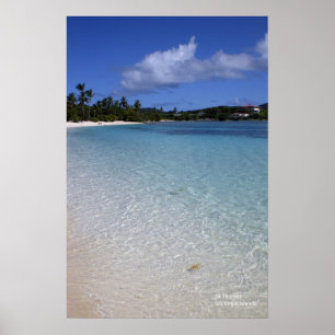 Poster Praia da safira, St Thomas