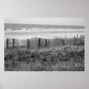 Pôster Praia de B&W