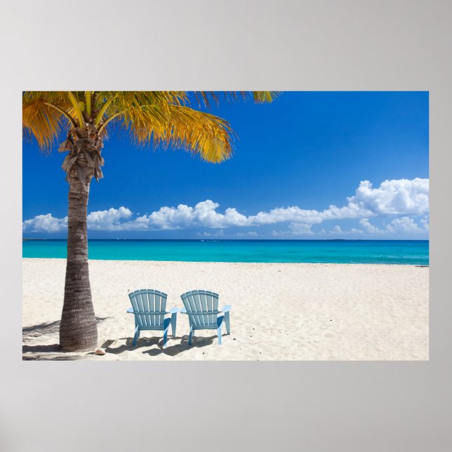 Poster praia de Caribe (Frente)