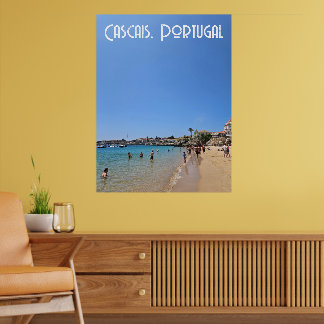Poster praia de Cascais, Portugal