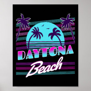 Poster Praia de Daytona Para Homens Mulheres Meninas Cria