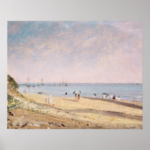 Poster Praia de John Constable Brigghton (óleo em