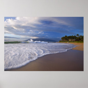Pôster Praia de Kihei, Maui, Havaí, EUA
