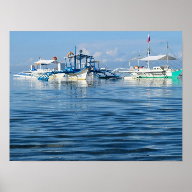 Poster Praia de Moalboal em Cebu (Frente)