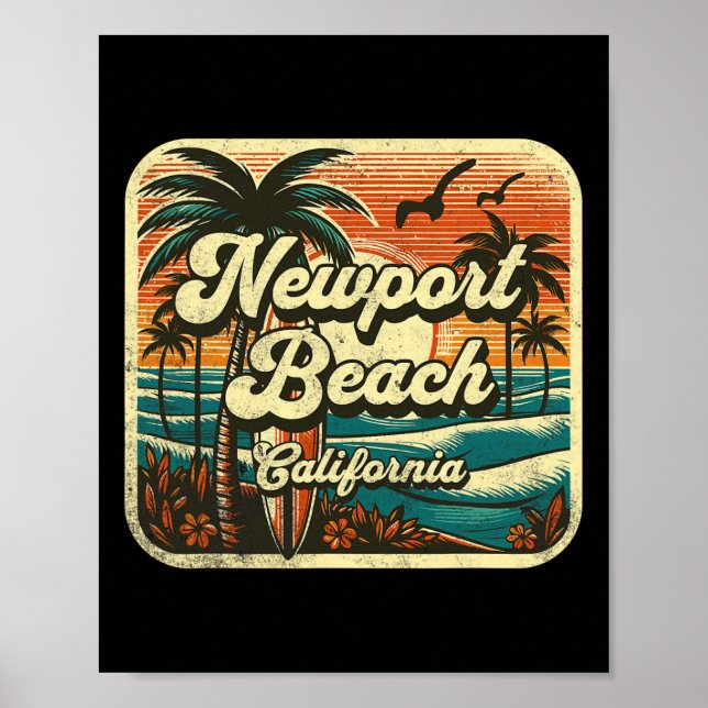 Poster Praia de Newport _7  (Frente)