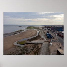 Poster Praia de Redcar a partir do Beacon