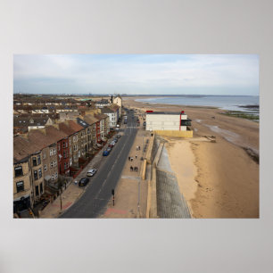 Poster Praia de Redcar a partir do Beacon