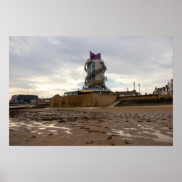 Poster Praia de Redcar e Beacon