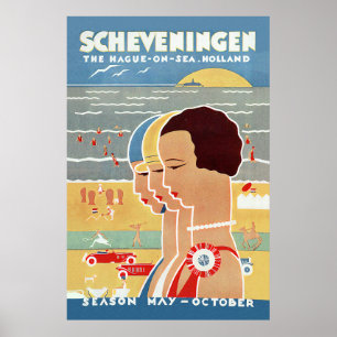 Poster Praia de Scheveningen
