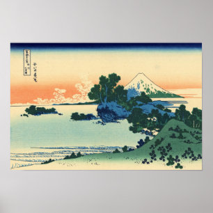 Pôster Praia de Shichiri na província de Sagami (por Hok