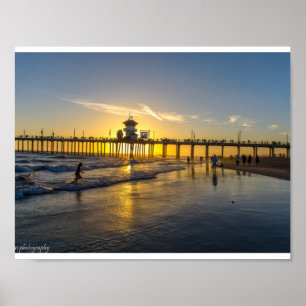 Poster praia de Sunset@Huntington, CA