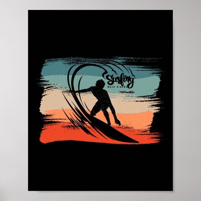 Poster Praia de Surf Tábua de Surf Surf  (Frente)