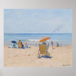 Poster Praia de Tamarama - Elioth Gruner