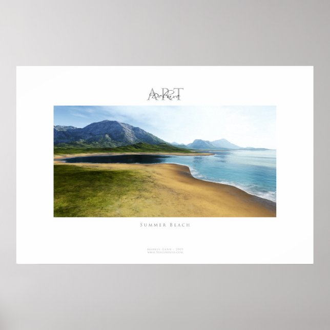 Poster praia de verão (Frente)