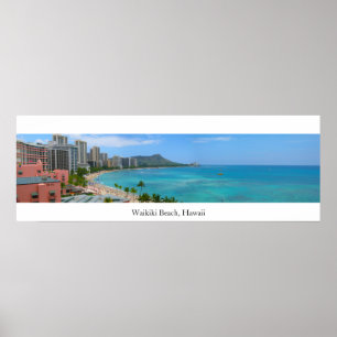 Pôster Praia de Waikiki, Havaí