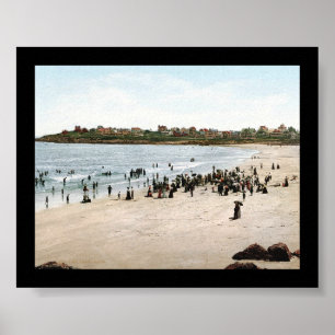 Pôster Praia de York, Maine 1901