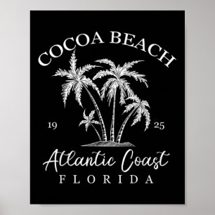 Poster Praia do Cacau, Florida Beach Design Tribal Turtle
