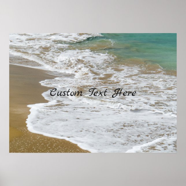Poster Praia do Caribe Personalizado (Frente)