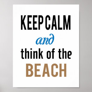 Pôster Praia do Keep Calm