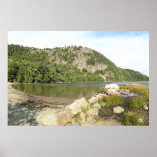 Poster Praia do Lago Echo no Parque Nacional de Acadia