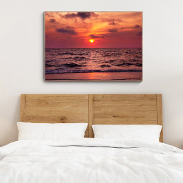 Poster Praia do Pôr do Sol Tropical Nápoles, Flórida Post