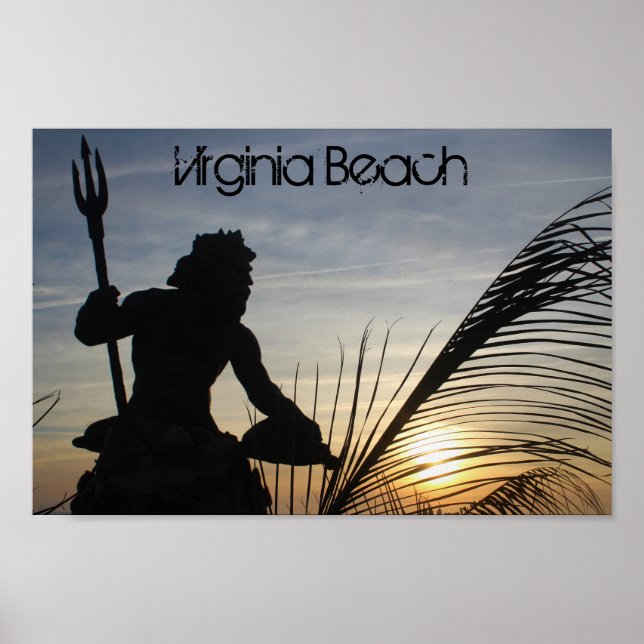 Poster Praia do Rei Netuno Virgínia (Frente)