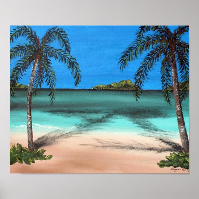 Poster Praia e Palms (Frente)