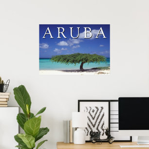 Poster Praia Eagle Caribe, Aruba