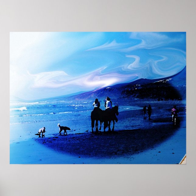 Poster Praia em Baja México (Frente)