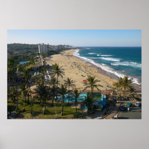 Poster Praia em Margate, Costa Sul, Kwazulu-Natal 2