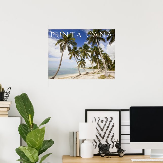 Poster Praia em Punta Cana | República Dominicana (Escritório em casa)