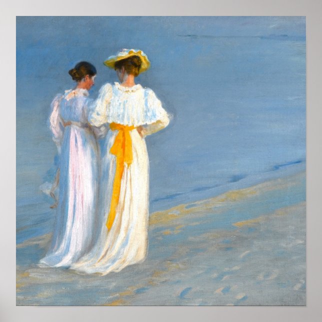 Poster Praia em Skagen (Frente)