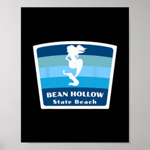 Poster Praia Estadual Bean Hollow Califórnia Vacatio Merm