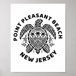 Poster Praia Int Prazerosa Nova Jersey Nj Menino Menina H