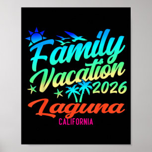 Poster Praia Laa Califórnia Férias em Família Verão 2026