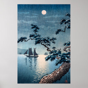 Poster Praia Maiko por Tsuchiya Koitsu