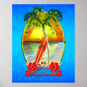 Pôster Praia Mele Kalikimaka