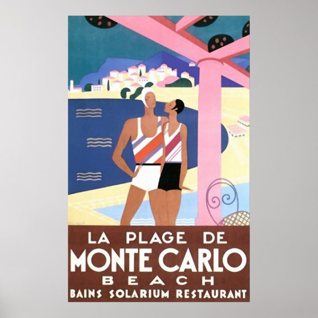 Poster Praia Monte Carlo (Frente)