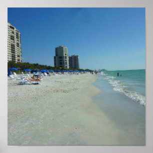 Pôster Praia Nápoles do golfo, Florida