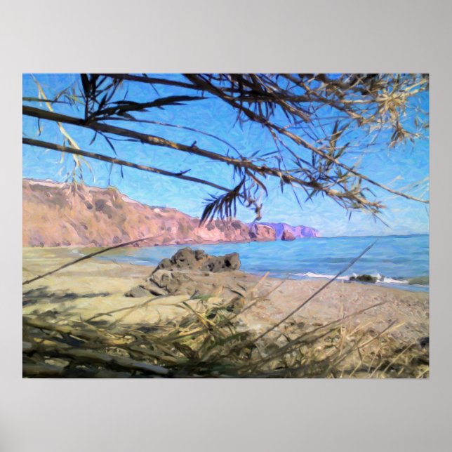 Poster Praia Nerja. (Frente)