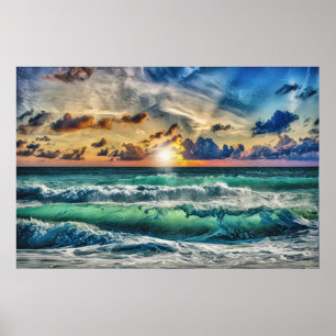 Poster Praia No Sunset