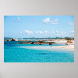 Poster Praia Paradise Beach Sea Greens Pool Bay Austrália