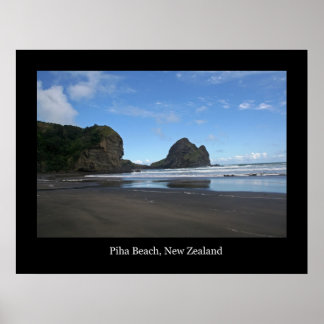 Pôster Praia Piha, Nova Zelândia #3